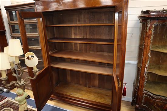 A 19th century French walnut armoire W.146cm